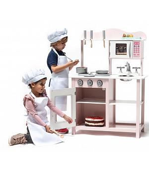 COCINITA INFANTIL MINIMALISTA, rosa-pink, DE MADERA - AT-205pink